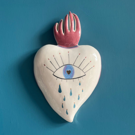 Cuore Ex Voto OCCHIO {se mi guardi negli occhi troverai il mio cuore}