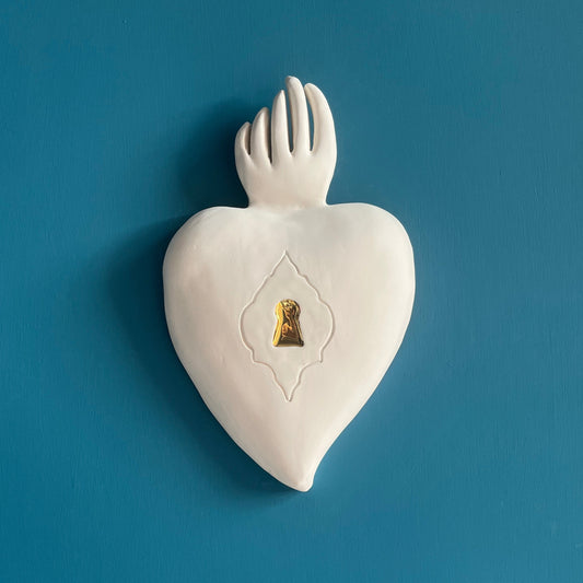 cuore-ex-voto-serratura-oro-novecuoripottery